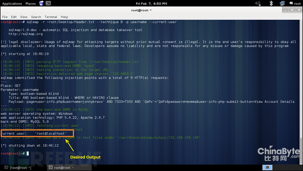 Web利用手工渗入测试——用SQLMap进行SQL盲注测试
